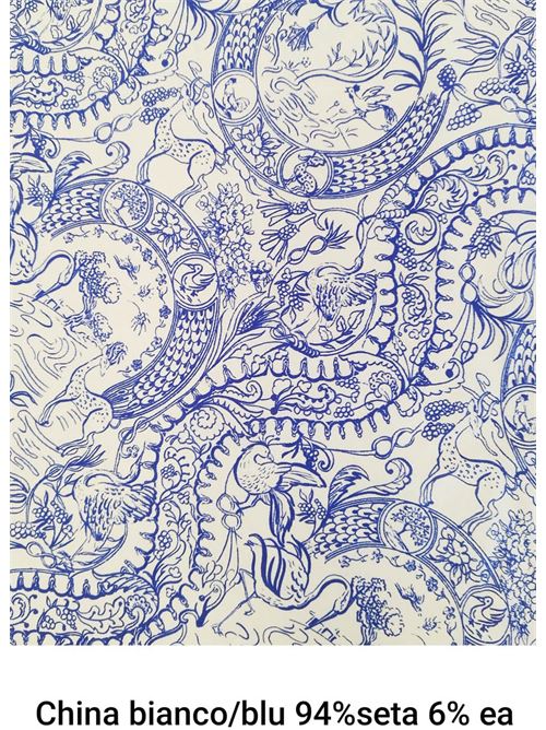 tessuto seta stretch motivo china Laboratorio Capri | SETASTRETCHCHINABIANCO